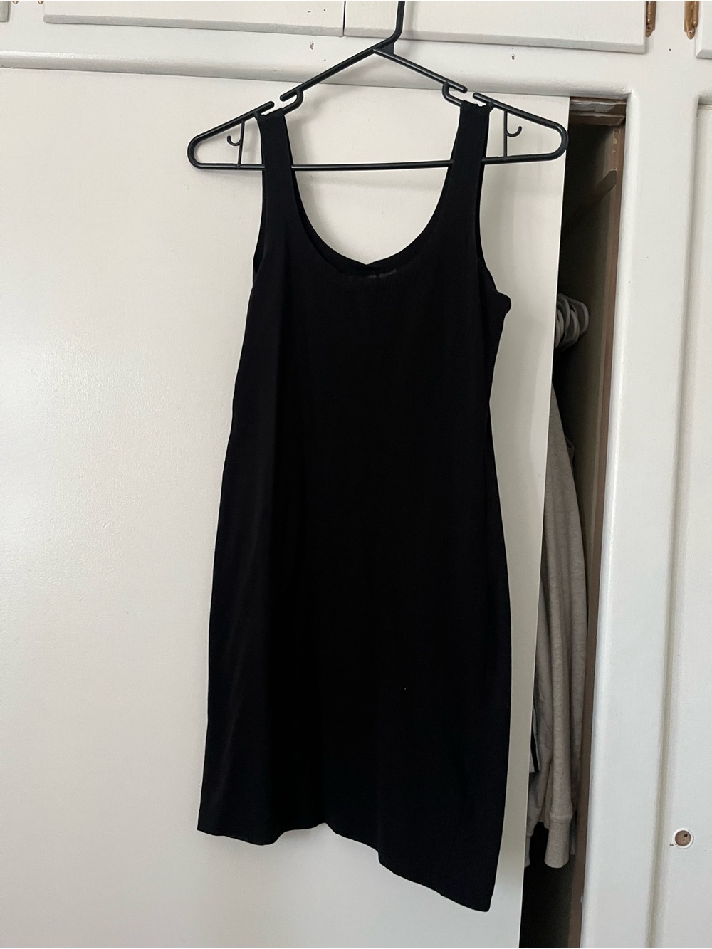 Divided Black Scoop Neck Mini Dress